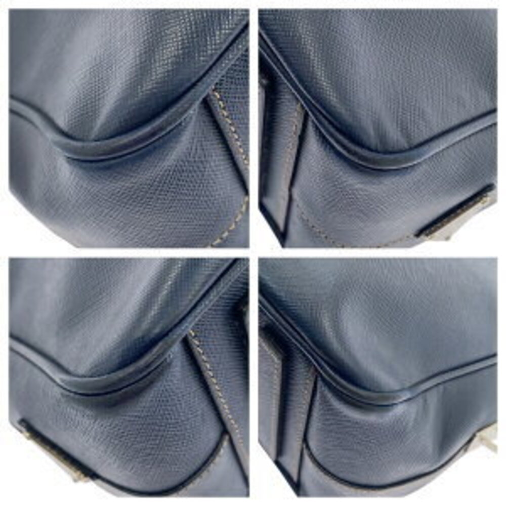 Prada Navy leather Blue briefcase Saffiano - Picture 3 of 10